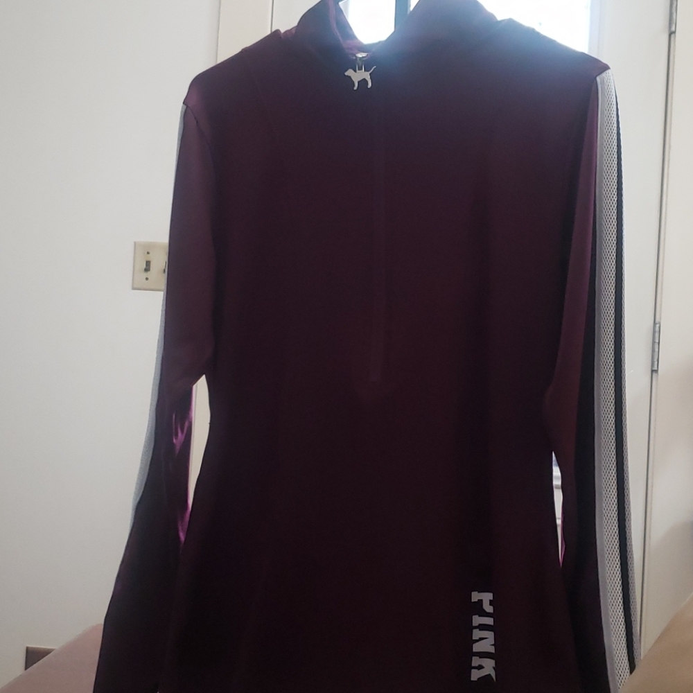 Vs Pink 3/4 zip long sleeve